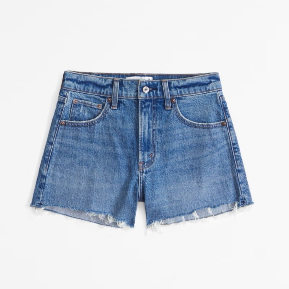 Abercrombie High Rise 90s Cutoff Short